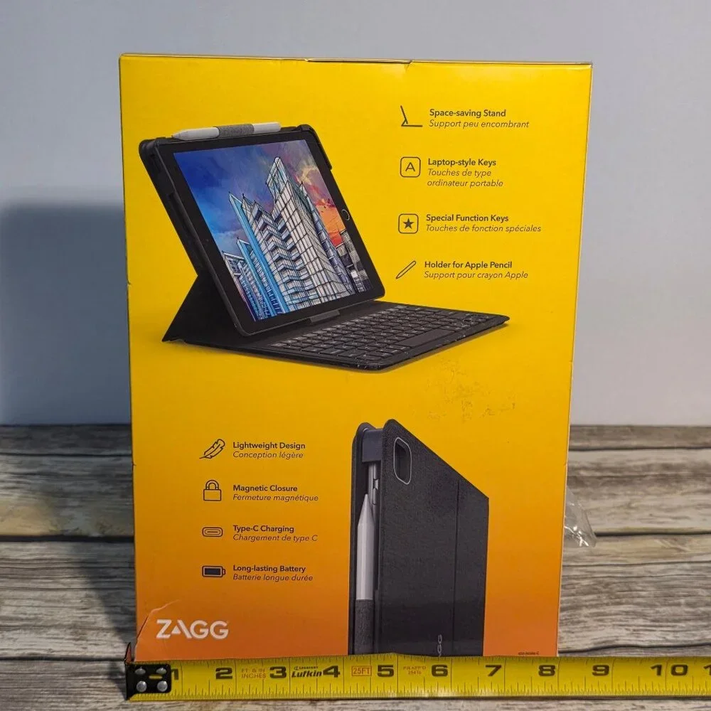 Zagg Messenger Folio 2 For iPad/iPad Air Bluetooth Keyboard Case - Black